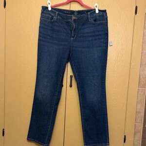 St. John's Bay Dark Blue Straight Leg Women's Jeans 20WL